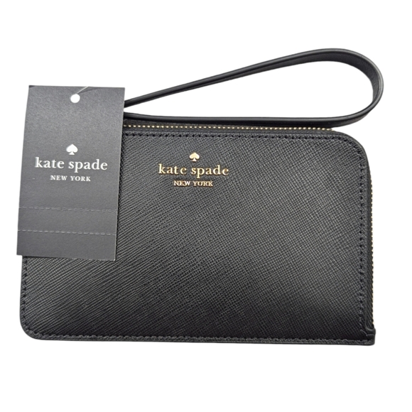 Kate Spade | Lucy L-Zip Wristlet | Black | Small - Picture 7 of 8